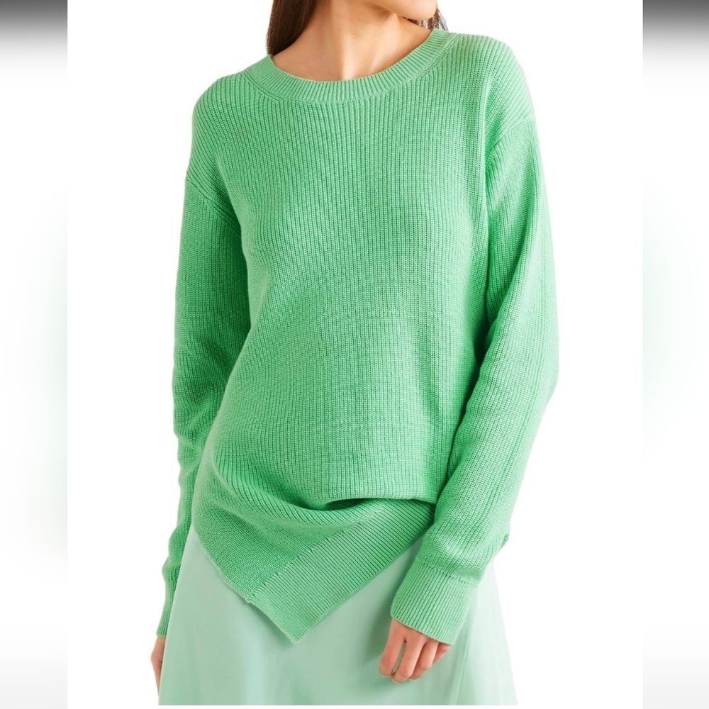 Sies Marjan Sweater Sea Foam Crew Neck Asymmetric Size S